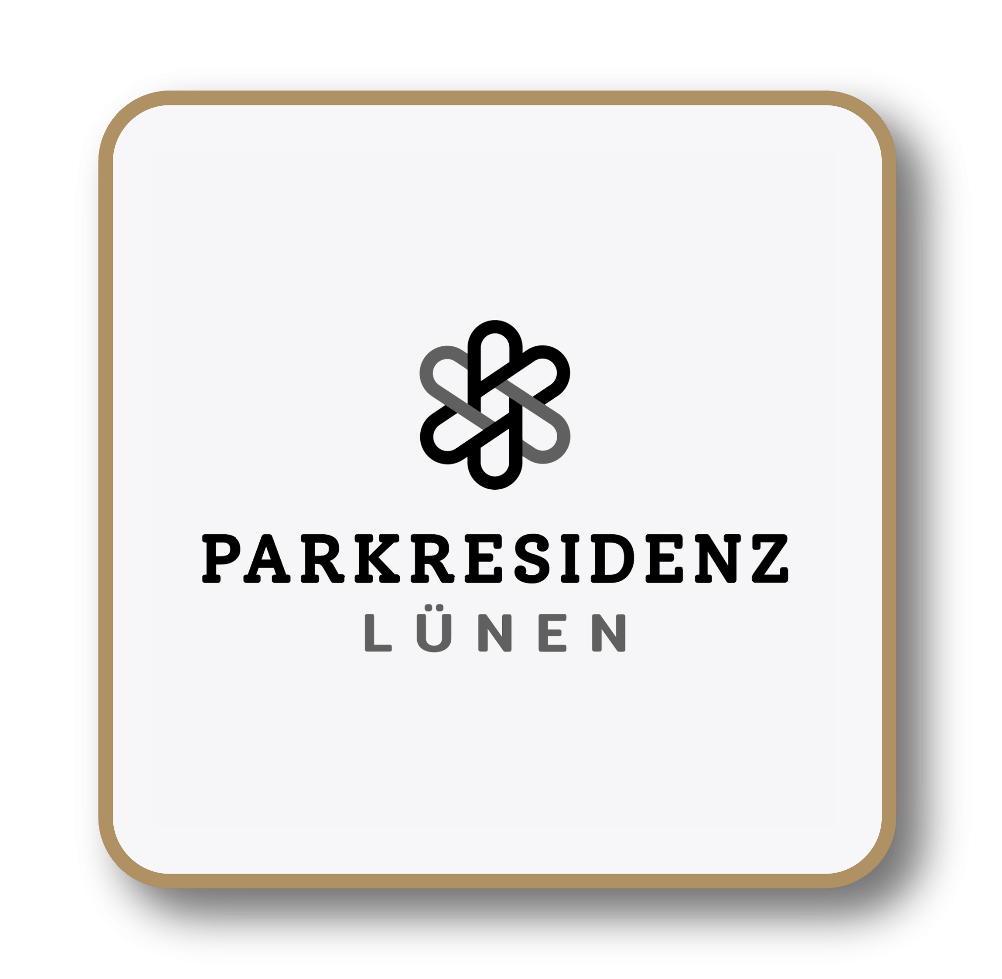 Parkresidenz button HP grau